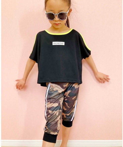 THE CASUAL（カジュアル）の「DRY MESH サイドライン7分丈パンツ キッズ（その他パンツ・キッズ・ブラック系1/オフホワイト/ブラック系2/オレンジ/グレー系/ピンク/ブラック系/ブラック/カーキ系/イエロー・110cm/120cm/130cm/140cm/160cm/150cm）」の13枚目の写真