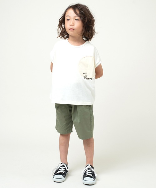 DILASH（ディラッシュ）の「接触冷感 ツイルハーフパンツ 5分丈（その他パンツ・キッズ・ベージュ/ネイビー/カーキ・100/150/120/90/80/140/130/110）」の9枚目の写真