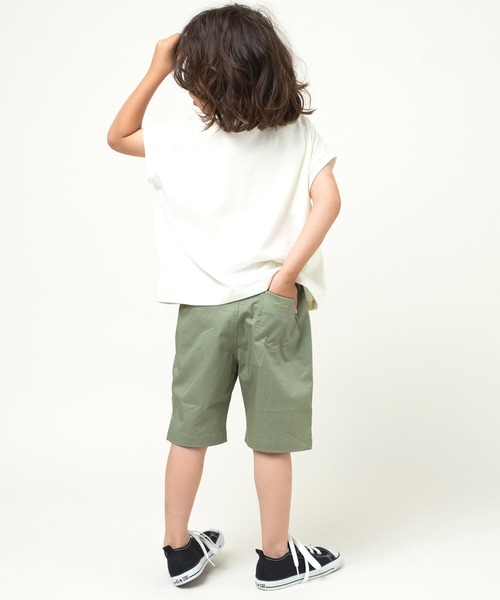 DILASH（ディラッシュ）の「接触冷感 ツイルハーフパンツ 5分丈（その他パンツ・キッズ・ベージュ/ネイビー/カーキ・100/150/120/90/80/140/130/110）」の10枚目の写真