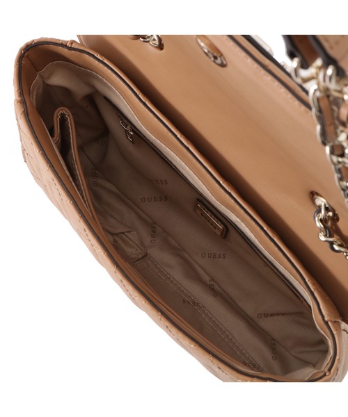 Guess(ゲス)の「ILLY Convertible Crossbody Flap(ショルダーバッグ・レディース・ブラック/ベージュ/ライトピンク・ONE SIZE)」の7枚目の写真