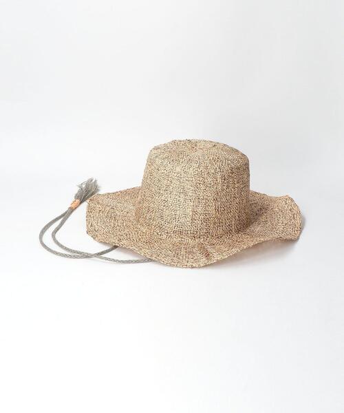 Nine Tailor（ナインテイラー）の「＜NINE TAILOR＞ TORTIRAMA/ハット（ハット・メンズ・ブラック/ナチュラル・FREE）」の4枚目の写真