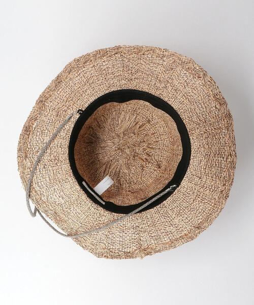 Nine Tailor（ナインテイラー）の「＜NINE TAILOR＞ TORTIRAMA/ハット（ハット・メンズ・ブラック/ナチュラル・FREE）」の8枚目の写真