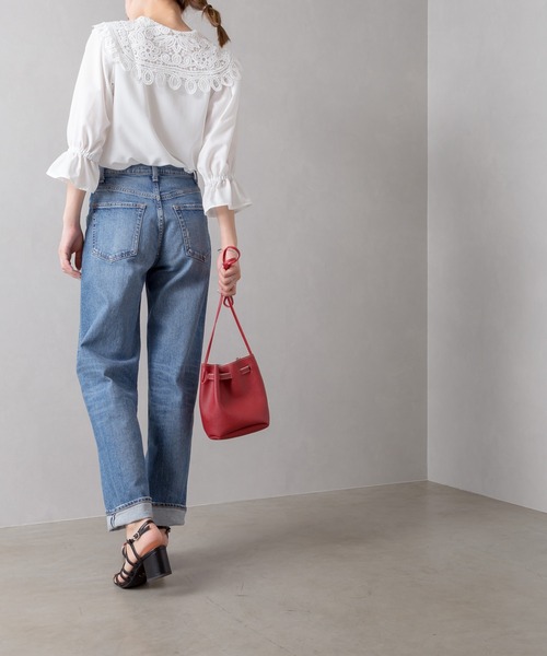 SpRay（スプレイ）の「レース衿５分袖ブラウス（シャツ/ブラウス・レディース・オフホワイト/ブラック/ブラック系その他・FREE）」の8枚目の写真