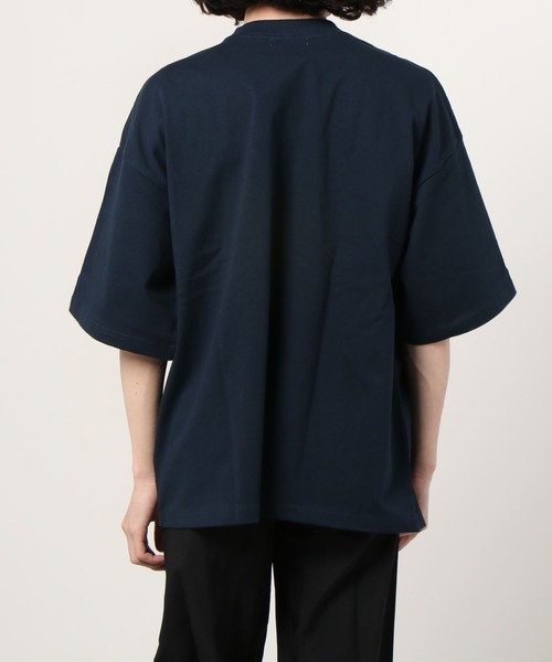 WEGO(ウィゴー)の「WEGO/ビンテージロゴ刺繍ビッグシルエット5分袖Tシャツ(Tシャツ/カットソー・メンズ・ネイビー/イエロー/ダークグリーン/イエロー系その他/グリーン系その他/ブルー/パープル・MEDIUM/LARGE)」の19枚目の写真