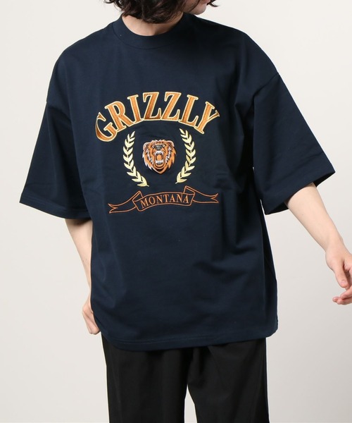 WEGO(ウィゴー)の「WEGO/ビンテージロゴ刺繍ビッグシルエット5分袖Tシャツ(Tシャツ/カットソー・メンズ・ネイビー/イエロー/ダークグリーン/イエロー系その他/グリーン系その他/ブルー/パープル・MEDIUM/LARGE)」の17枚目の写真