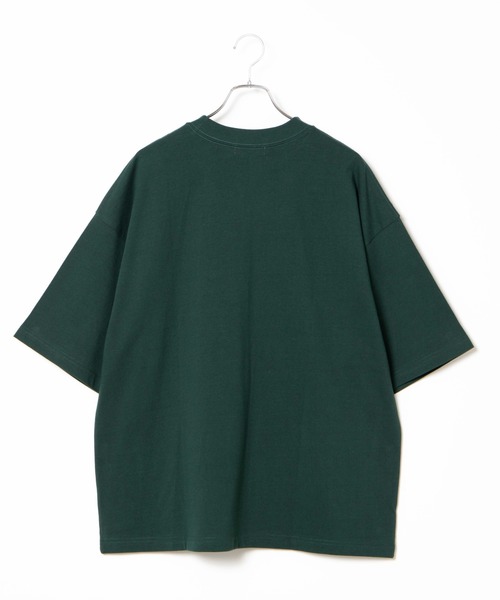 WEGO(ウィゴー)の「WEGO/ビンテージロゴ刺繍ビッグシルエット5分袖Tシャツ(Tシャツ/カットソー・メンズ・ネイビー/イエロー/ダークグリーン/イエロー系その他/グリーン系その他/ブルー/パープル・MEDIUM/LARGE)」の12枚目の写真