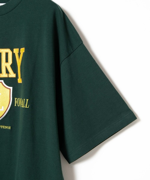 WEGO(ウィゴー)の「WEGO/ビンテージロゴ刺繍ビッグシルエット5分袖Tシャツ(Tシャツ/カットソー・メンズ・ネイビー/イエロー/ダークグリーン/イエロー系その他/グリーン系その他/ブルー/パープル・MEDIUM/LARGE)」の11枚目の写真