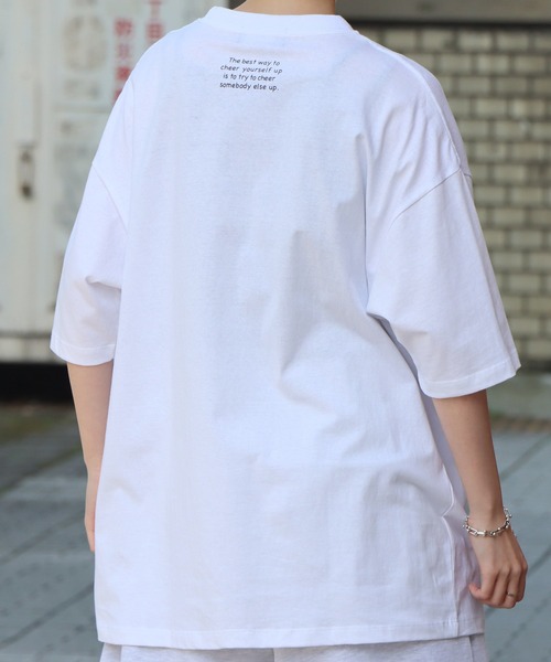 ILL'S(イルズ)の「ILL'S / イルズ キャットイラストTシャツ(Tシャツ/カットソー・メンズ・ホワイト/ホワイト系その他/ブラック系その他/サックスブルー/ブラック/ブルー系その他・M/L)」の10枚目の写真