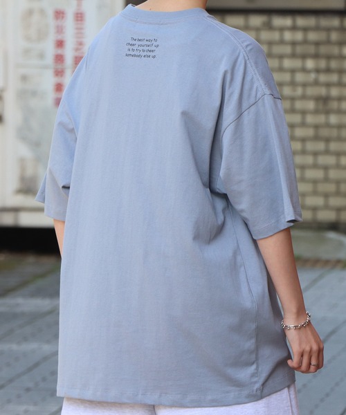 ILL'S(イルズ)の「ILL'S / イルズ キャットイラストTシャツ(Tシャツ/カットソー・メンズ・ホワイト/ホワイト系その他/ブラック系その他/サックスブルー/ブラック/ブルー系その他・M/L)」の12枚目の写真