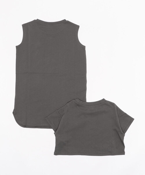 GLOBAL WORK（グローバルワーク）の「【キッズ】シャーベッTEEセットワンピース/942244（ワンピース・キッズ・チャコールグレー/グリーン/ライトパープル・110cm/100cm/120cm/130cm/140cm/150cm/160cm）」の20枚目の写真