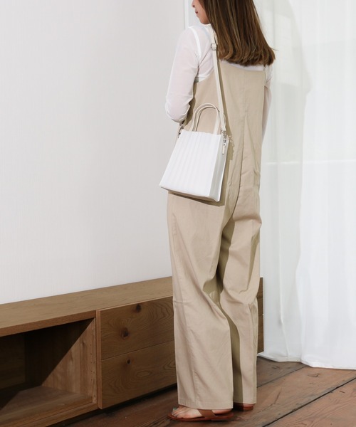 Per sist ence（パーシエンス）の「Per sist ence/パーシエンス　リネンライク　サロペットパンツ（サロペット/オーバーオール・レディース・ブラウン/ブルー/ブラック/アイボリー/ベージュ・FREE）」の11枚目の写真