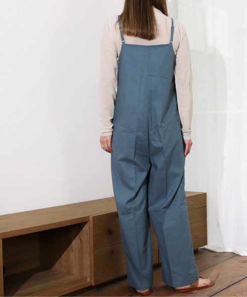 Per sist ence（パーシエンス）の「Per sist ence/パーシエンス　リネンライク　サロペットパンツ（サロペット/オーバーオール・レディース・ブラウン/ブルー/ブラック/アイボリー/ベージュ・FREE）」の19枚目の写真