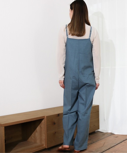 Per sist ence（パーシエンス）の「Per sist ence/パーシエンス　リネンライク　サロペットパンツ（サロペット/オーバーオール・レディース・ブラウン/ブルー/ブラック/アイボリー/ベージュ・FREE）」の20枚目の写真