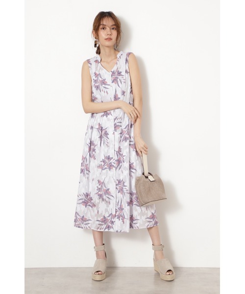 JILL STUART（ジルスチュアート）の「◆アモフラワーワンピース（ワンピース・レディース・ホワイト/パープル・0/4/2）」の8枚目の写真