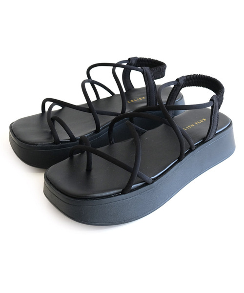 AmiAmi（アミアミ）の「厚底コードストラップトングサンダル