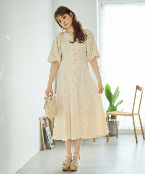 MAJESTIC LEGON（マジェスティックレゴン）の「ガーリーマーメイドワンピース（ワンピース・レディース・ライトグリーン/ブラック/オフホワイト/ベージュ系その他2・MEDIUM/SMALL）」の8枚目の写真