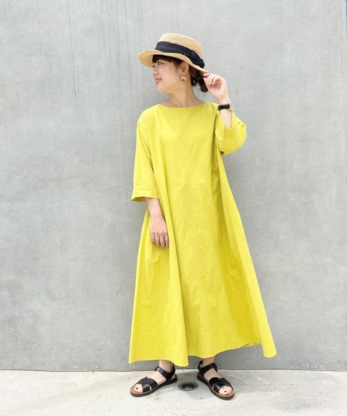 studio CLIP（スタディオクリップ）の「【低身長向けアイテム】カラフルごきげんワンピース（ワンピース・レディース・ライトグレー/イエロー/ブルー/グリーン/ブラック・FREE）」の5枚目の写真