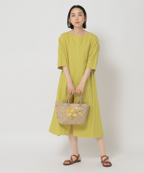 studio CLIP（スタディオクリップ）の「【低身長向けアイテム】カラフルごきげんワンピース（ワンピース・レディース・ライトグレー/イエロー/ブルー/グリーン/ブラック・FREE）」の21枚目の写真