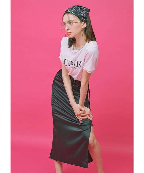 CRANK 韓国　シャツ　クロップド丈 楽天市場】正規品【 CRANK BASIC LOGO CORSET TOP 】 クランク