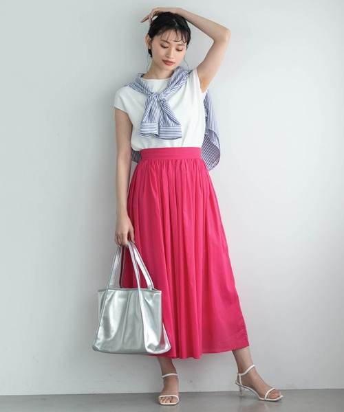 Edit Sheen（エディットシーン）の「ストライプシャツ（シャツ/ブラウス・レディース・ブルー・MEDIUM）」の18枚目の写真