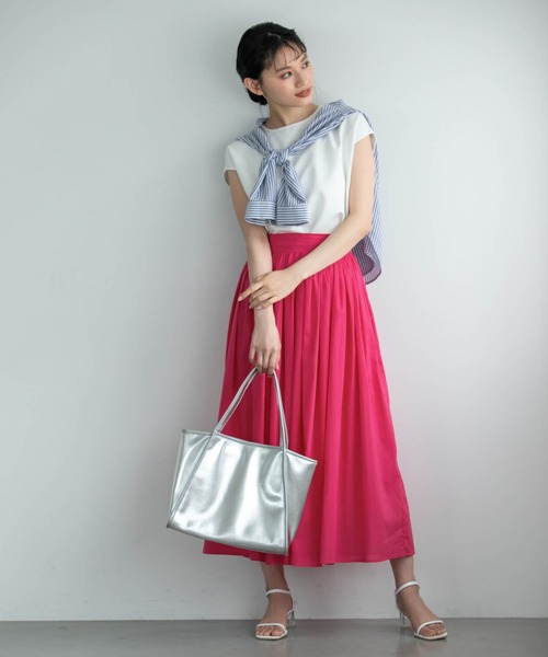 Edit Sheen（エディットシーン）の「ストライプシャツ（シャツ/ブラウス・レディース・ブルー・MEDIUM）」の16枚目の写真