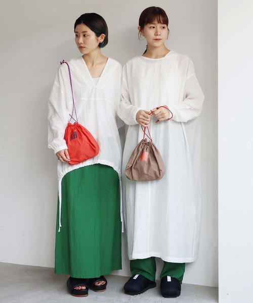 nitca（ニトカ）の「C/Cu/Liローン フードパーカー（パーカー・レディース・ホワイト/チャコールグレー/ブルー/ベージュ・FREE）」の12枚目の写真