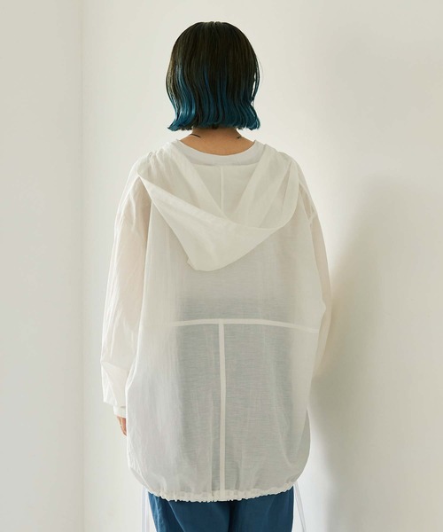 nitca（ニトカ）の「C/Cu/Liローン フードパーカー（パーカー・レディース・ホワイト/チャコールグレー/ブルー/ベージュ・FREE）」の21枚目の写真