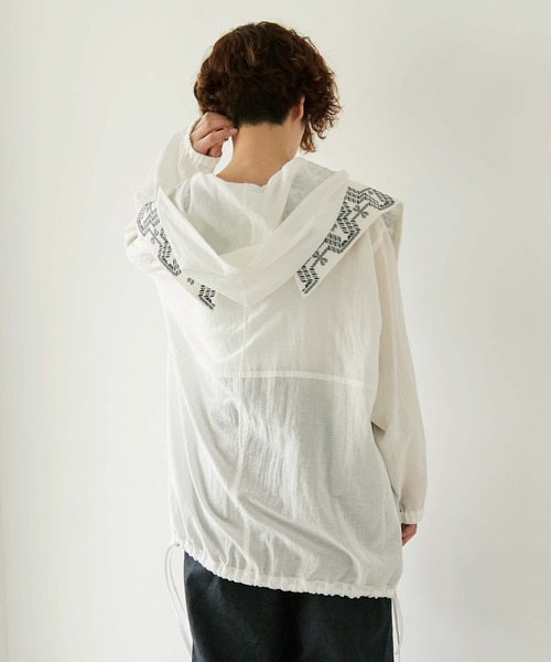 nitca（ニトカ）の「C/Cu/Liローン フードパーカー（パーカー・レディース・ホワイト/チャコールグレー/ブルー/ベージュ・FREE）」の10枚目の写真