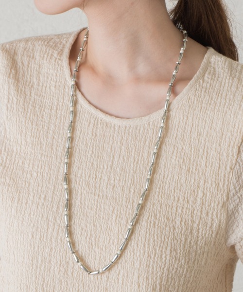 Kastane（カスタネ）の「インディアンビーズネックレス（ネックレス・レディース・ホワイト/オレンジ/ブルー・FREE）」の9枚目の写真