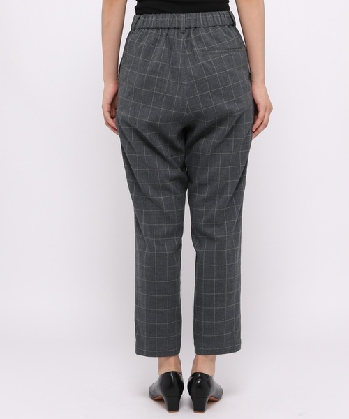 LEPSIM（レプシィム）の「【ハタラク7daysパンツ】機能付きチェックテーパードパンツ 953216（その他パンツ・レディース・チャコールグレー/ブラウン・MEDIUM/X-SMALL/LARGE/SMALL）」の7枚目の写真