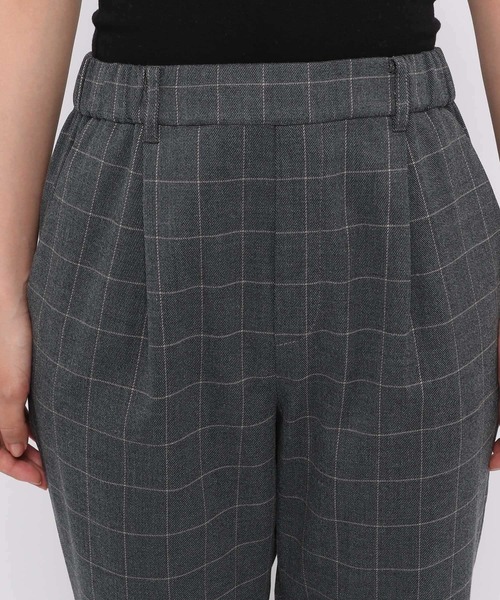 LEPSIM（レプシィム）の「【ハタラク7daysパンツ】機能付きチェックテーパードパンツ 953216（その他パンツ・レディース・チャコールグレー/ブラウン・MEDIUM/X-SMALL/LARGE/SMALL）」の8枚目の写真