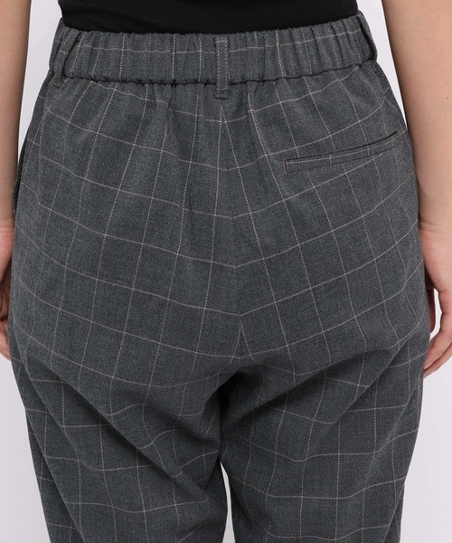 LEPSIM（レプシィム）の「【ハタラク7daysパンツ】機能付きチェックテーパードパンツ 953216（その他パンツ・レディース・チャコールグレー/ブラウン・MEDIUM/X-SMALL/LARGE/SMALL）」の11枚目の写真