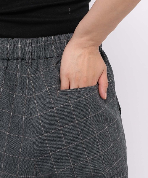 LEPSIM（レプシィム）の「【ハタラク7daysパンツ】機能付きチェックテーパードパンツ 953216（その他パンツ・レディース・チャコールグレー/ブラウン・MEDIUM/X-SMALL/LARGE/SMALL）」の12枚目の写真