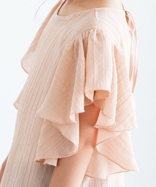 lulpini（ルルピー二）の「kids　2wayフリルブラウス（シャツ/ブラウス・キッズ・ブルー/イエロー/サーモンピンク・S/M/L）」の13枚目の写真