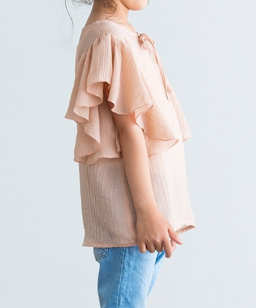 lulpini（ルルピー二）の「kids　2wayフリルブラウス（シャツ/ブラウス・キッズ・ブルー/イエロー/サーモンピンク・S/M/L）」の17枚目の写真