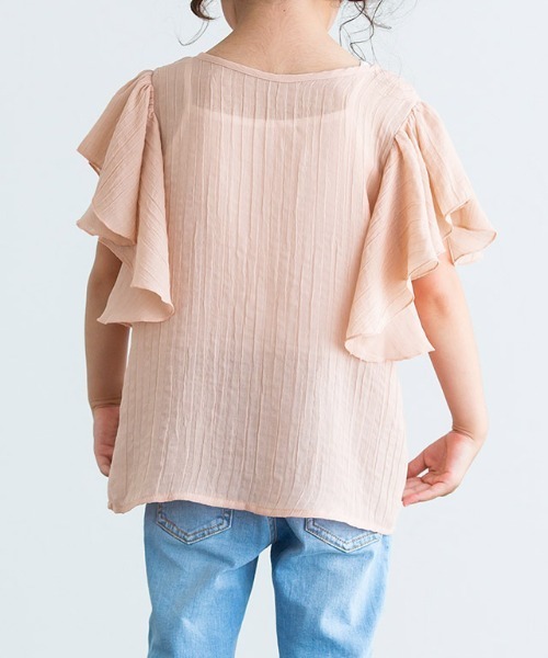 lulpini（ルルピー二）の「kids　2wayフリルブラウス（シャツ/ブラウス・キッズ・ブルー/イエロー/サーモンピンク・S/M/L）」の15枚目の写真
