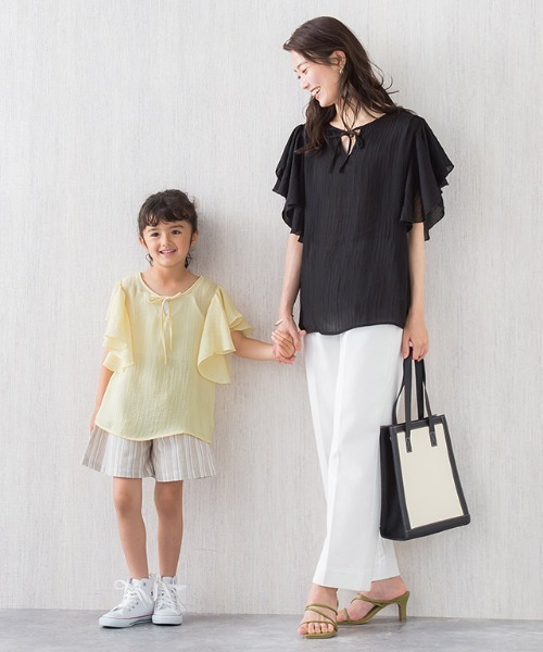 lulpini（ルルピー二）の「kids　2wayフリルブラウス（シャツ/ブラウス・キッズ・ブルー/イエロー/サーモンピンク・S/M/L）」の22枚目の写真