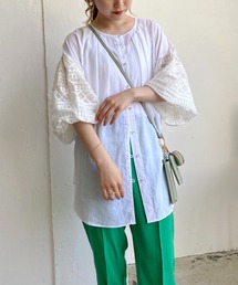 CAPRICIEUX LE'MAGE | 袖レースブラウス(シャツ/ブラウス)