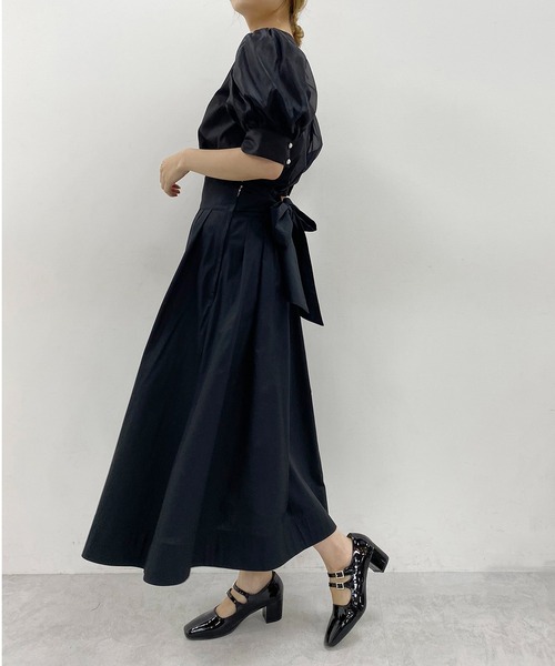 one after another NICE CLAUP(ワンアフターアナザーナイスクラップ)の「ビジューダブルストラップパンプス(パンプス・レディース・ブラック/シルバー/アイボリー・S/M/L)」の16枚目の写真