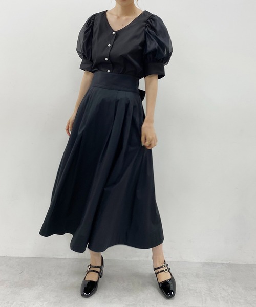 one after another NICE CLAUP(ワンアフターアナザーナイスクラップ)の「ビジューダブルストラップパンプス(パンプス・レディース・ブラック/シルバー/アイボリー・S/M/L)」の17枚目の写真