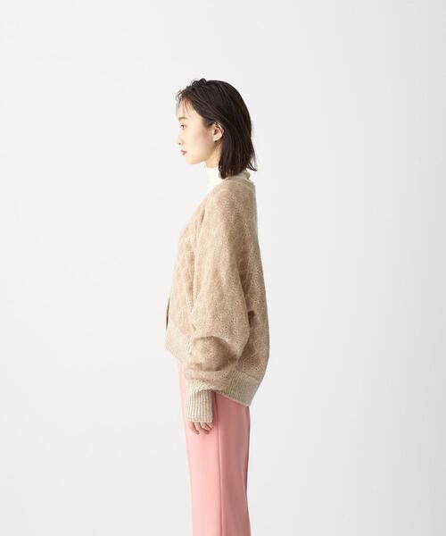 CITEN(シテン)の「<CITEN(シテン)> ダブルクロシェ ルーズ カーディガン(カーディガン/ボレロ・レディース・ブラック/ナチュラル・FREE)」の11枚目の写真