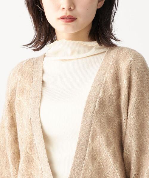 CITEN(シテン)の「<CITEN(シテン)> ダブルクロシェ ルーズ カーディガン(カーディガン/ボレロ・レディース・ブラック/ナチュラル・FREE)」の13枚目の写真