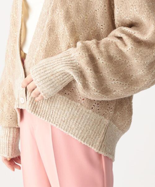 CITEN(シテン)の「<CITEN(シテン)> ダブルクロシェ ルーズ カーディガン(カーディガン/ボレロ・レディース・ブラック/ナチュラル・FREE)」の14枚目の写真