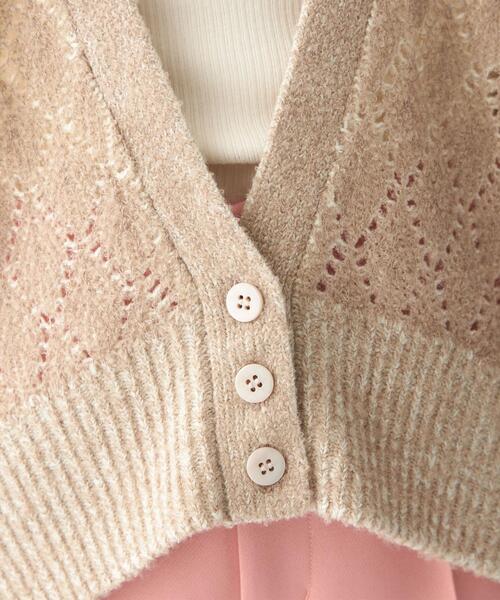 CITEN(シテン)の「<CITEN(シテン)> ダブルクロシェ ルーズ カーディガン(カーディガン/ボレロ・レディース・ブラック/ナチュラル・FREE)」の15枚目の写真