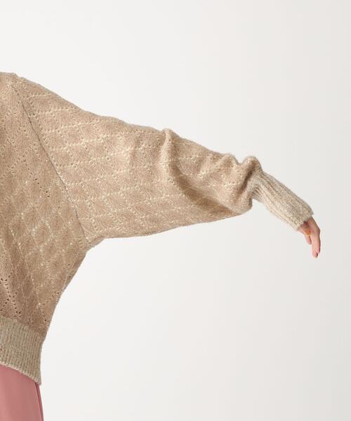 CITEN(シテン)の「<CITEN(シテン)> ダブルクロシェ ルーズ カーディガン(カーディガン/ボレロ・レディース・ブラック/ナチュラル・FREE)」の16枚目の写真