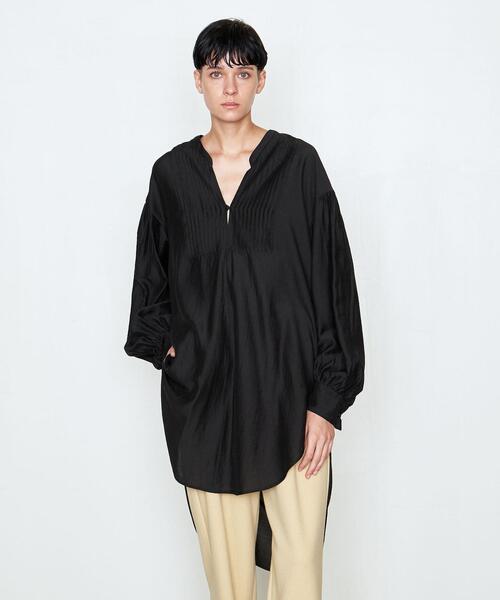 AEWEN MATOPH(イウエン マトフ)の「<AEWEN MATOPH(イウエン マトフ)>ピンタック チュニック ワンピース(チュニック・レディース・ブラック/シャーベット・FREE)」の5枚目の写真