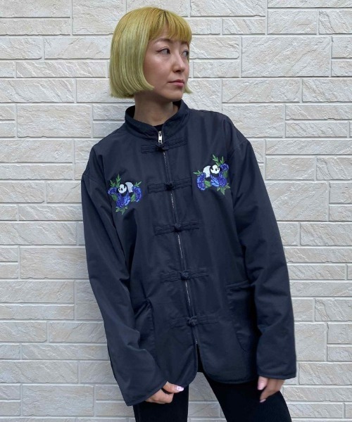 Candy Stripper(キャンディストリッパー)の「CANDY PANDA CHINA COACH ジャケット(その他アウター・レディース・ブラック/ブルー/ブラック×パープル・2)」の11枚目の写真