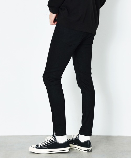 EDWIN（エドウィン）の「EDWIN エドウィン EDWIN BLACK ストレッチ スキニー デニム パンツ ブラック/クラッシュ/ブラックユーズド（デニムパンツ・メンズ・ブラック/ブラック系その他/ライトブラック・SMALL/MEDIUM/LARGE/X-LARGE）」の20枚目の写真