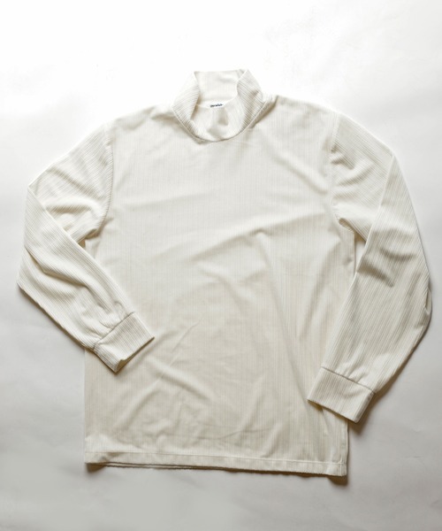 UNION STATION（ユニオンステーション）の「ベロアストライプカットソー（Tシャツ/カットソー・メンズ・ホワイト/ベージュ/ブラウン・S/M/L）」の15枚目の写真