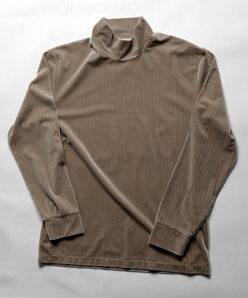 UNION STATION（ユニオンステーション）の「ベロアストライプカットソー（Tシャツ/カットソー・メンズ・ホワイト/ベージュ/ブラウン・S/M/L）」の14枚目の写真